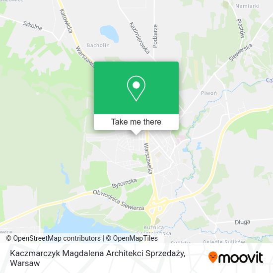 Kaczmarczyk Magdalena Architekci Sprzedaży map