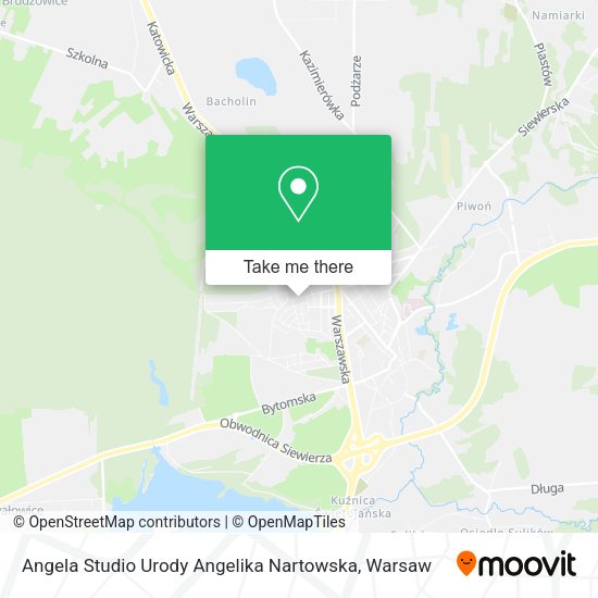 Angela Studio Urody Angelika Nartowska map