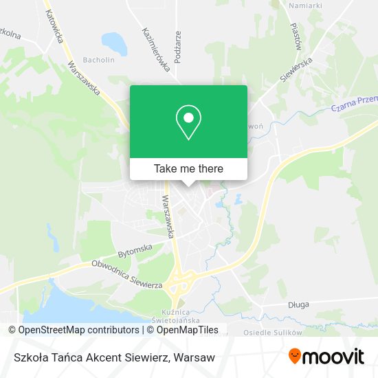 Szkoła Tańca Akcent Siewierz map