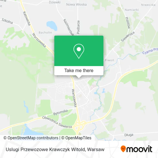 Карта Uslugi Przewozowe Krawczyk Witold