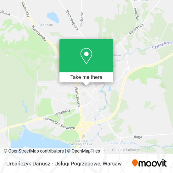 Urbańczyk Dariusz - Usługi Pogrzebowe map