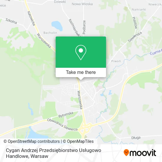 Cygan Andrzej Przedsiębiorstwo Usługowo Handlowe map