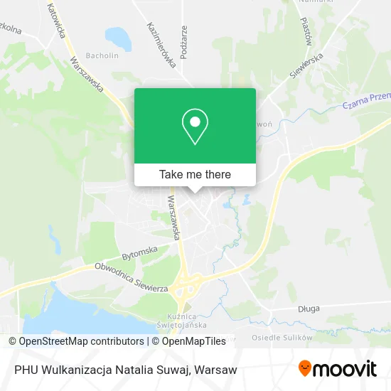 Карта PHU Wulkanizacja Natalia Suwaj