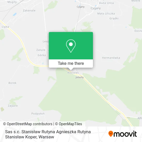 Sas s.c. Stanisław Rutyna Agnieszka Rutyna Stanisław Koper map