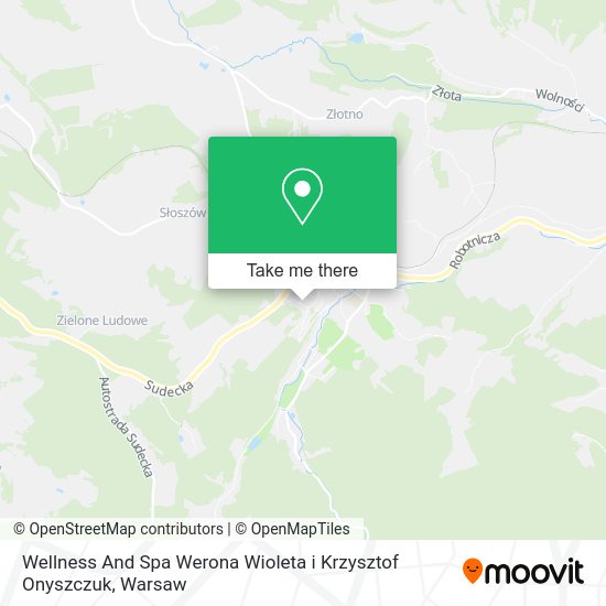 Wellness And Spa Werona Wioleta i Krzysztof Onyszczuk map