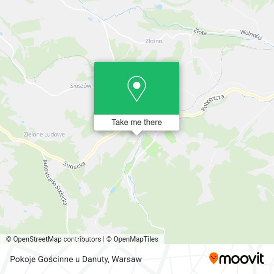 Pokoje Gościnne u Danuty map