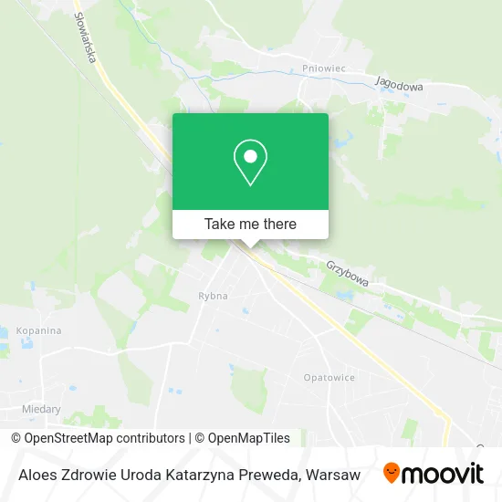 Карта Aloes Zdrowie Uroda Katarzyna Preweda