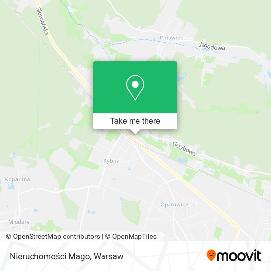 Nieruchomości Mago map