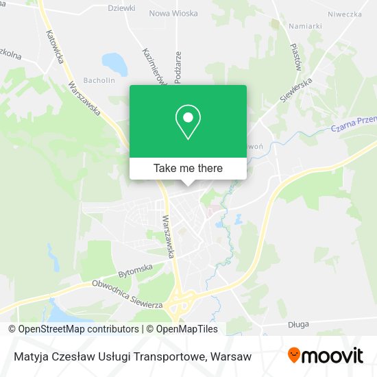 Matyja Czesław Usługi Transportowe map