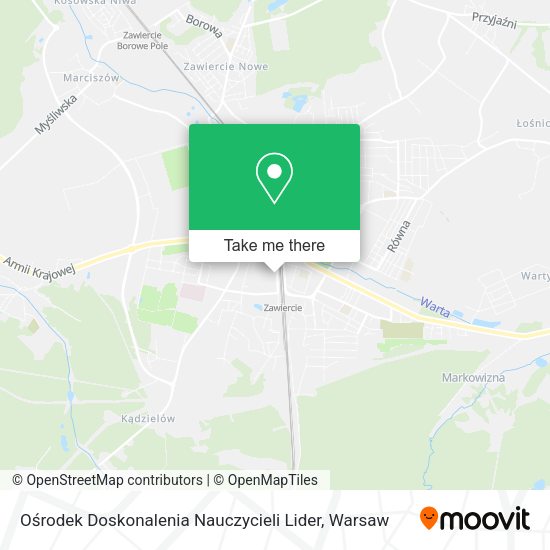 Ośrodek Doskonalenia Nauczycieli Lider map