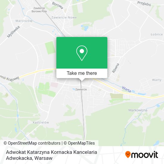 Adwokat Katarzyna Kornacka Kancelaria Adwokacka map