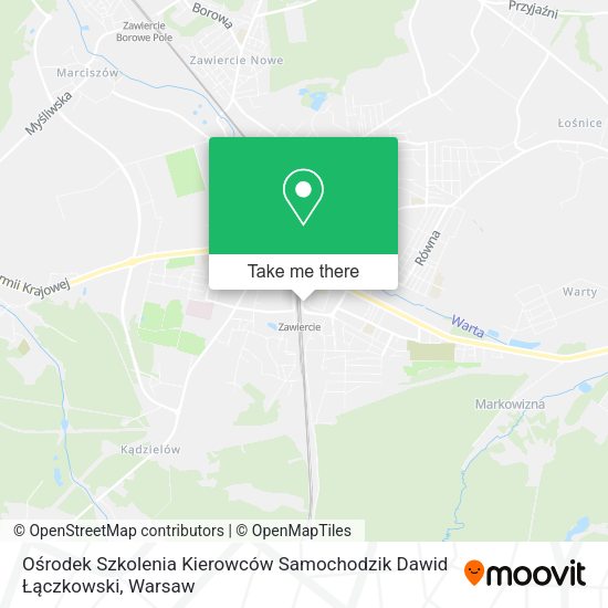 Ośrodek Szkolenia Kierowców Samochodzik Dawid Łączkowski map