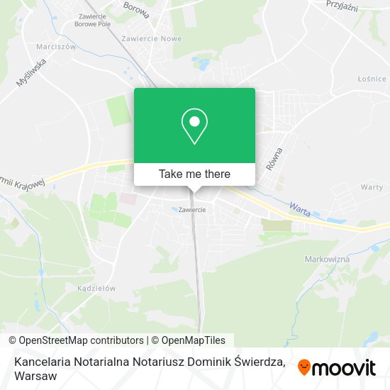 Kancelaria Notarialna Notariusz Dominik Świerdza map