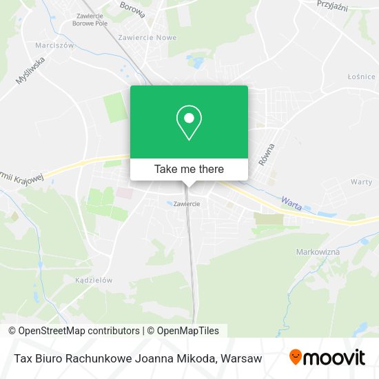 Tax Biuro Rachunkowe Joanna Mikoda map