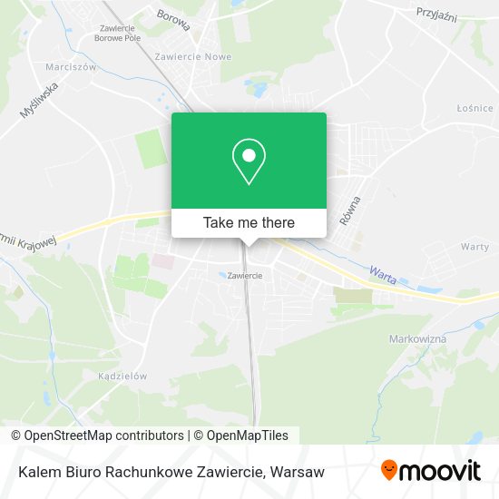 Kalem Biuro Rachunkowe Zawiercie map