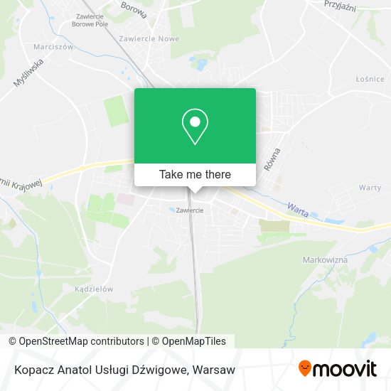 Kopacz Anatol Usługi Dźwigowe map