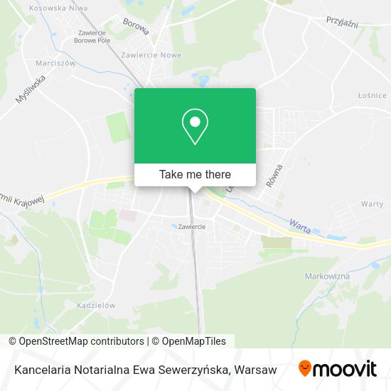 Kancelaria Notarialna Ewa Sewerzyńska map