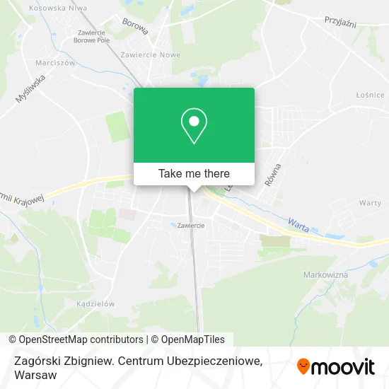 Карта Zagórski Zbigniew. Centrum Ubezpieczeniowe