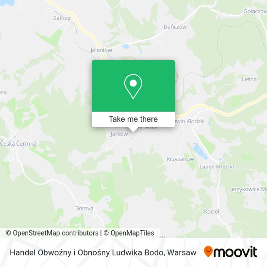 Handel Obwoźny i Obnośny Ludwika Bodo map