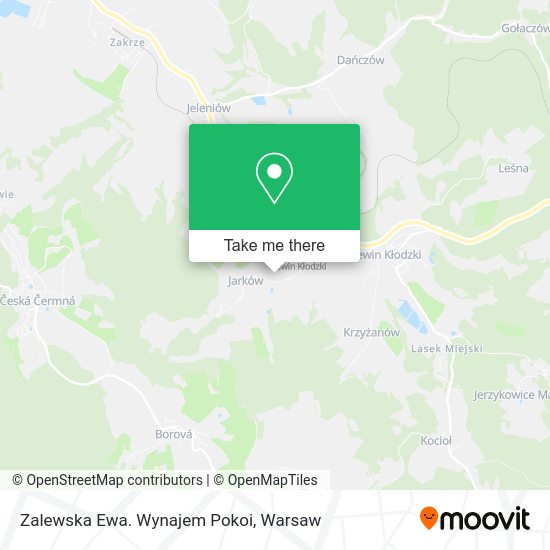 Zalewska Ewa. Wynajem Pokoi map