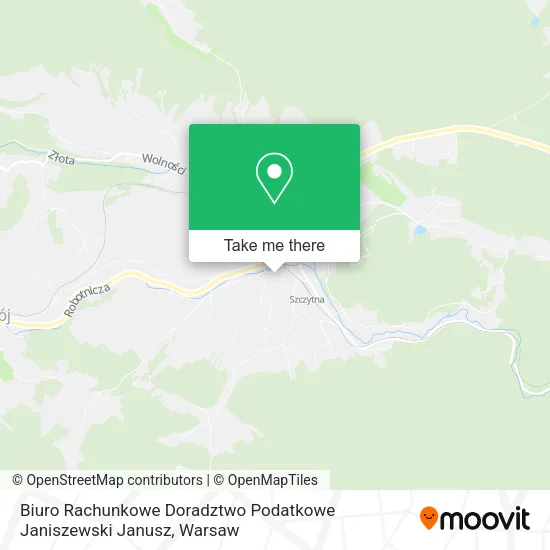 Карта Biuro Rachunkowe Doradztwo Podatkowe Janiszewski Janusz