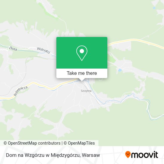 Dom na Wzgórzu w Międzygórzu map