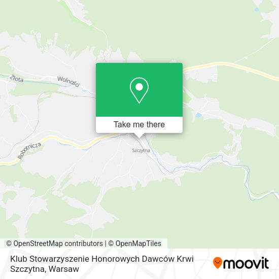 Klub Stowarzyszenie Honorowych Dawców Krwi Szczytna map