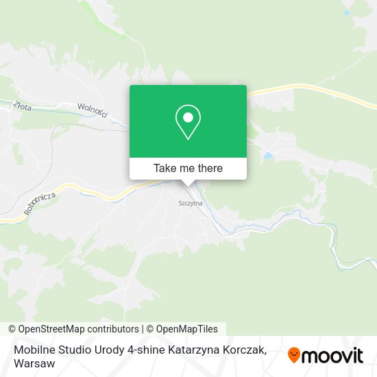 Mobilne Studio Urody 4-shine Katarzyna Korczak map