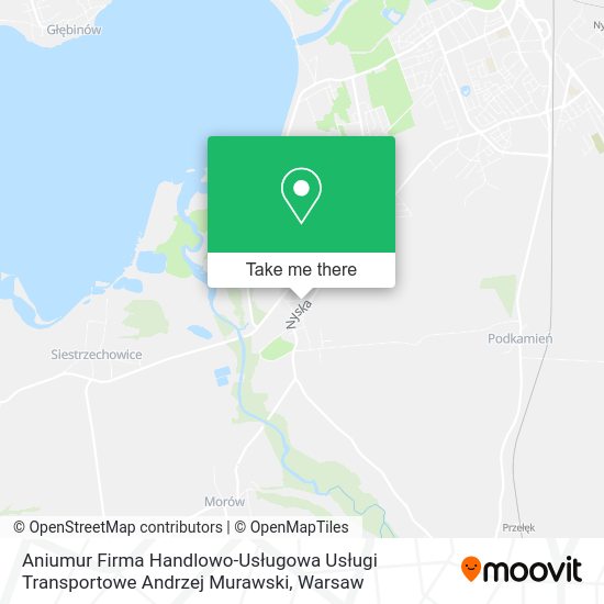 Карта Aniumur Firma Handlowo-Usługowa Usługi Transportowe Andrzej Murawski