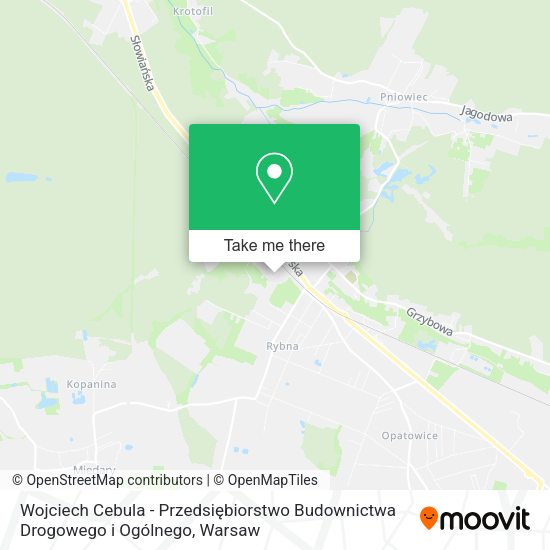 Wojciech Cebula - Przedsiębiorstwo Budownictwa Drogowego i Ogólnego map