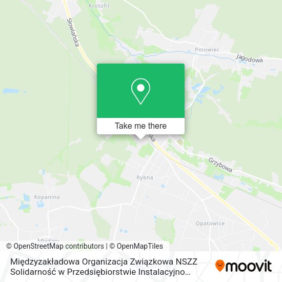 Międzyzakładowa Organizacja Związkowa NSZZ Solidarność w Przedsiębiorstwie Instalacyjno Montażowym map