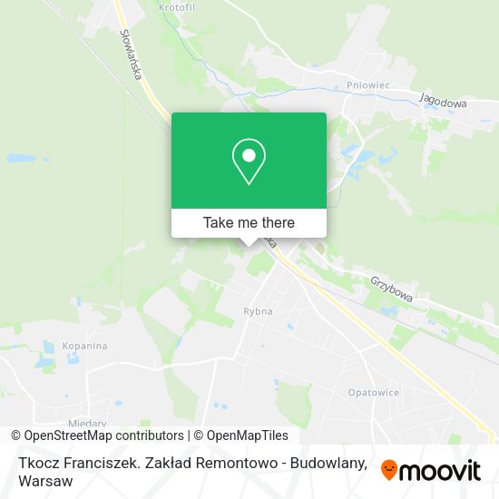 Tkocz Franciszek. Zakład Remontowo - Budowlany map