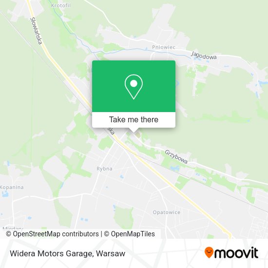 Widera Motors Garage map