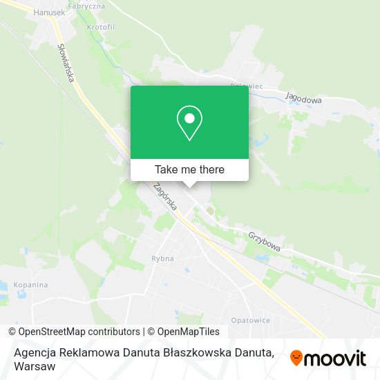 Agencja Reklamowa Danuta Błaszkowska Danuta map