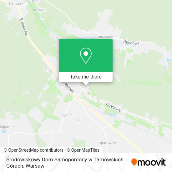 Środowiskowy Dom Samopomocy w Tarnowskich Górach map