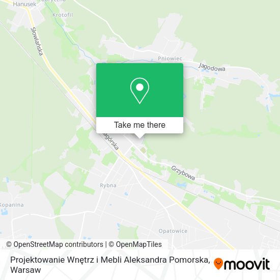 Projektowanie Wnętrz i Mebli Aleksandra Pomorska map