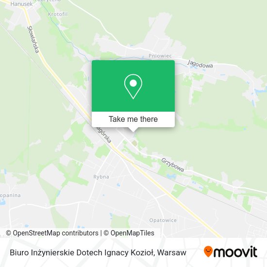 Biuro Inżynierskie Dotech Ignacy Kozioł map