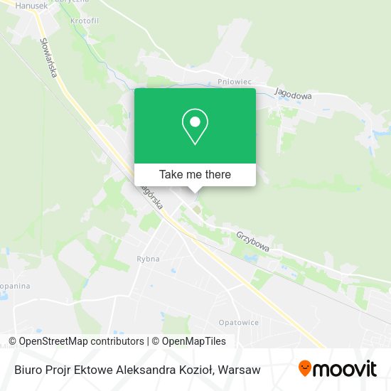 Biuro Projr Ektowe Aleksandra Kozioł map