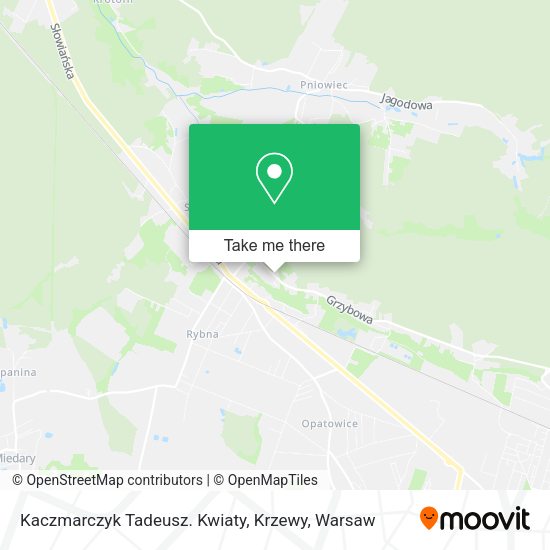 Kaczmarczyk Tadeusz. Kwiaty, Krzewy map