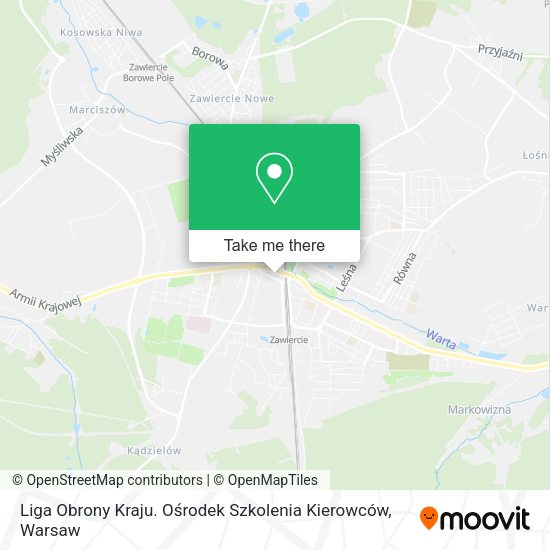 Liga Obrony Kraju. Ośrodek Szkolenia Kierowców map