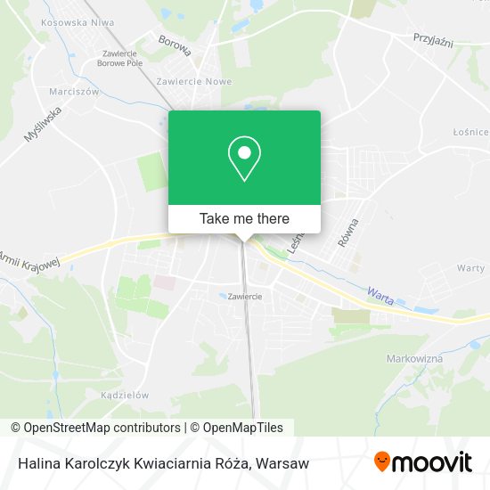 Halina Karolczyk Kwiaciarnia Róża map