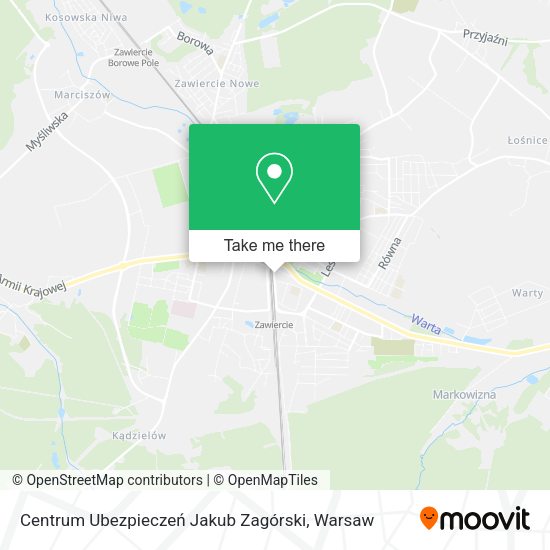 Centrum Ubezpieczeń Jakub Zagórski map