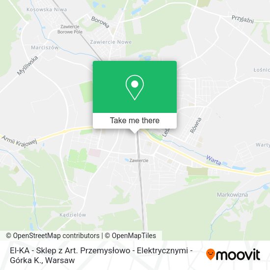 El-KA - Sklep z Art. Przemysłowo - Elektrycznymi - Górka K. map