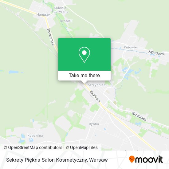 Карта Sekrety Piękna Salon Kosmetyczny