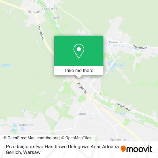 Przedsiębiorstwo Handlowo Usługowe Adar Adriana Gerlich map