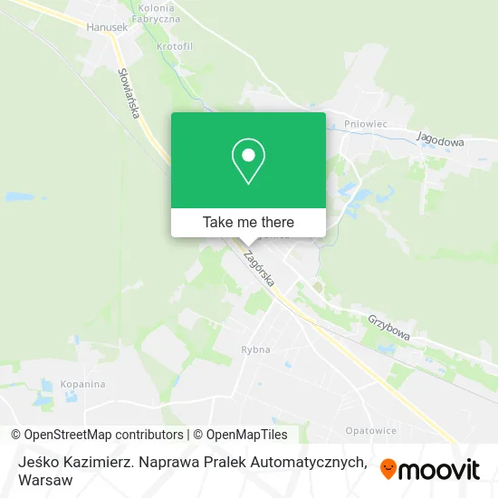 Карта Jeśko Kazimierz. Naprawa Pralek Automatycznych