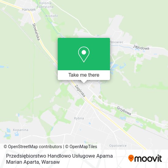 Przedsiębiorstwo Handlowo Usługowe Apama Marian Aparta map