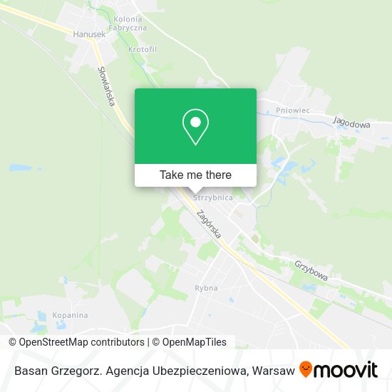 Basan Grzegorz. Agencja Ubezpieczeniowa map