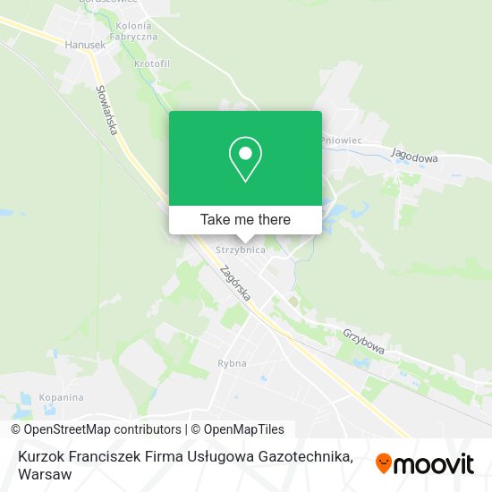 Kurzok Franciszek Firma Usługowa Gazotechnika map