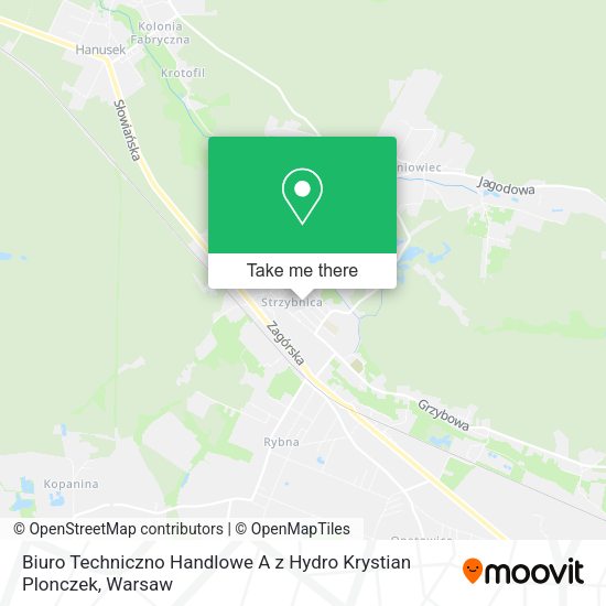 Biuro Techniczno Handlowe A z Hydro Krystian Plonczek map